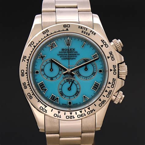 rolex daytona blue dial two tone|Rolex daytona tiffany blue.